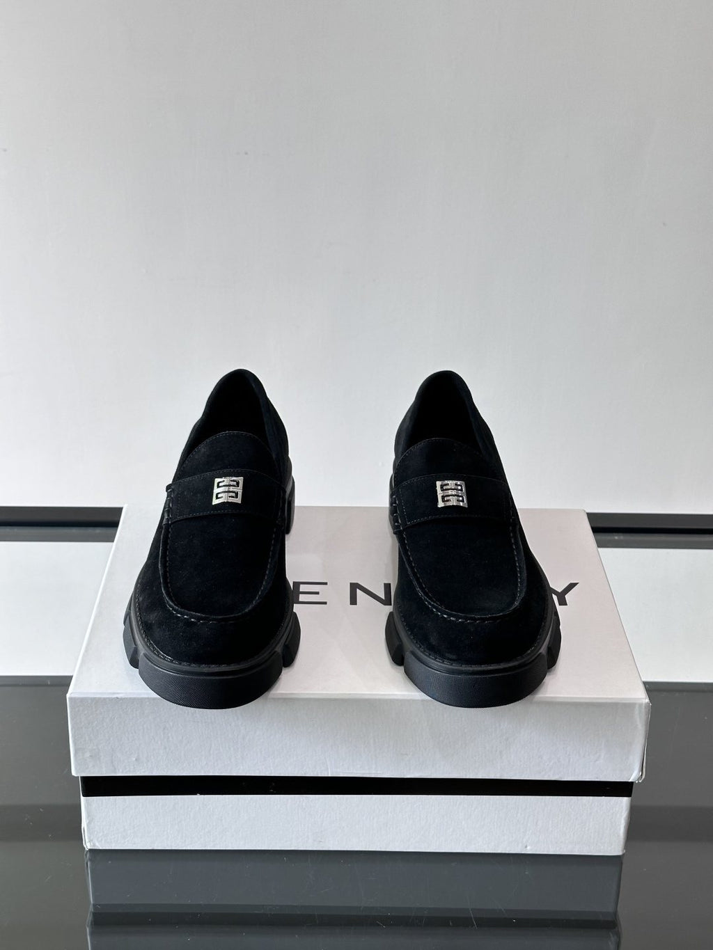 Givenchy Men's Suede Lug-Sole Loafers