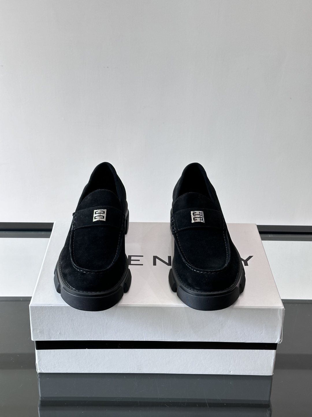 Givenchy Men's Suede Lug-Sole Loafers