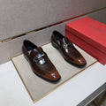 Ferragamo Men's Buckle Loafers - Leather Lining