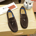 Loro Piana Textured Moccasin Loafers